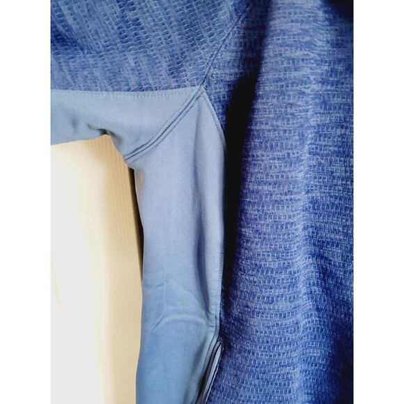 The North Face XL Navy Blue Zip Up‎ Hoodie Thermal Jacket Womens Pockets - Picture 3 of 9